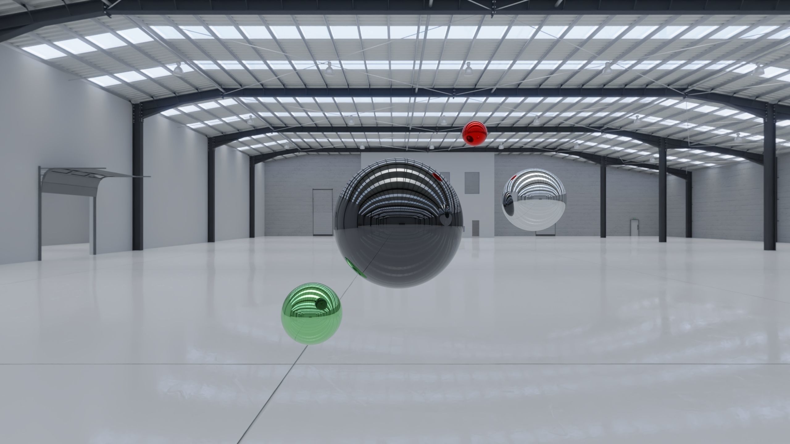 HDRI - Industrial Warehouse Interior 10 - 8192x4096 Texture_1