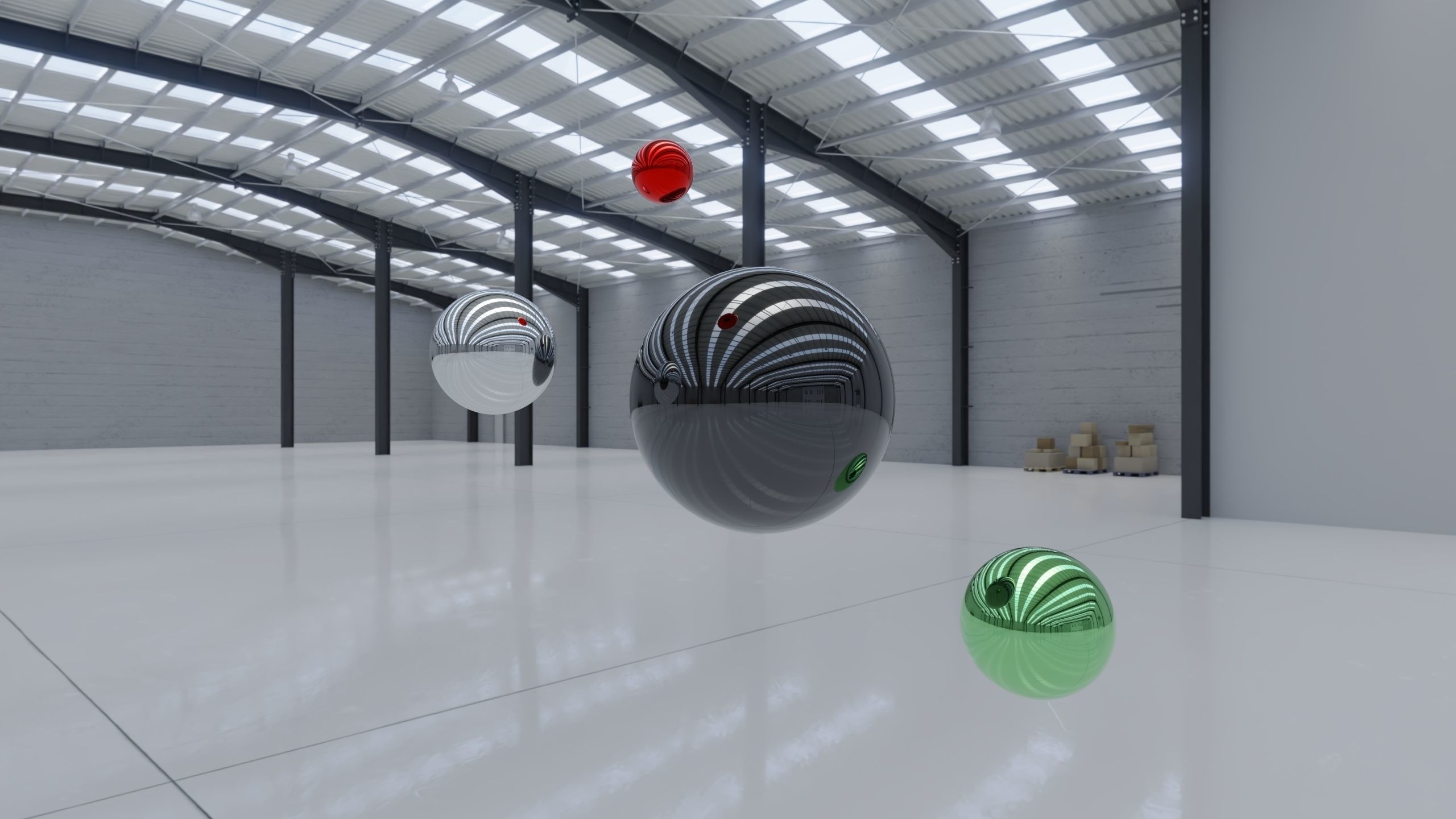 HDRI - Industrial Warehouse Interior 10 - 8192x4096 Texture_4
