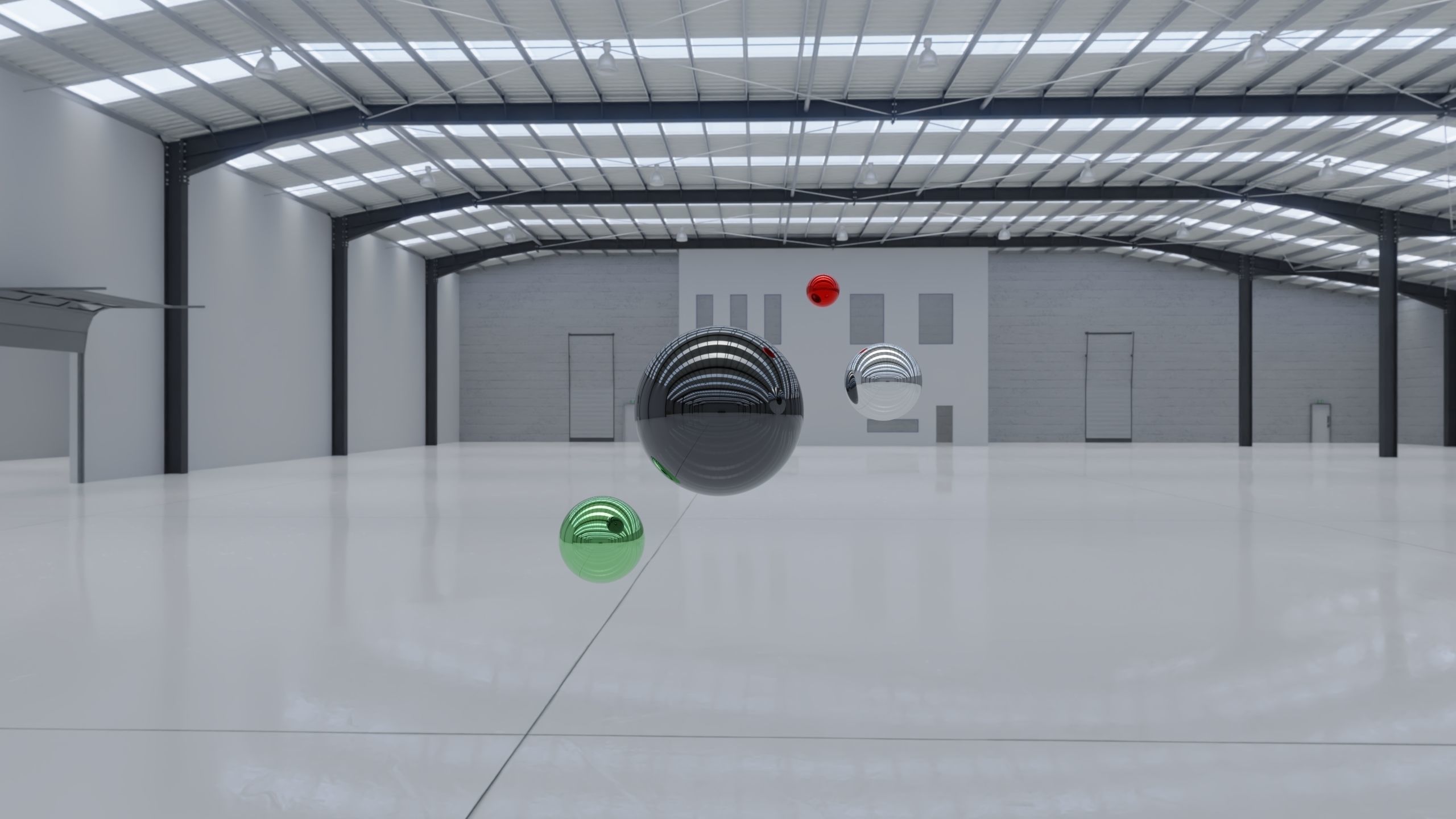 HDRI - Industrial Warehouse Interior 10 - 8192x4096 Texture_9