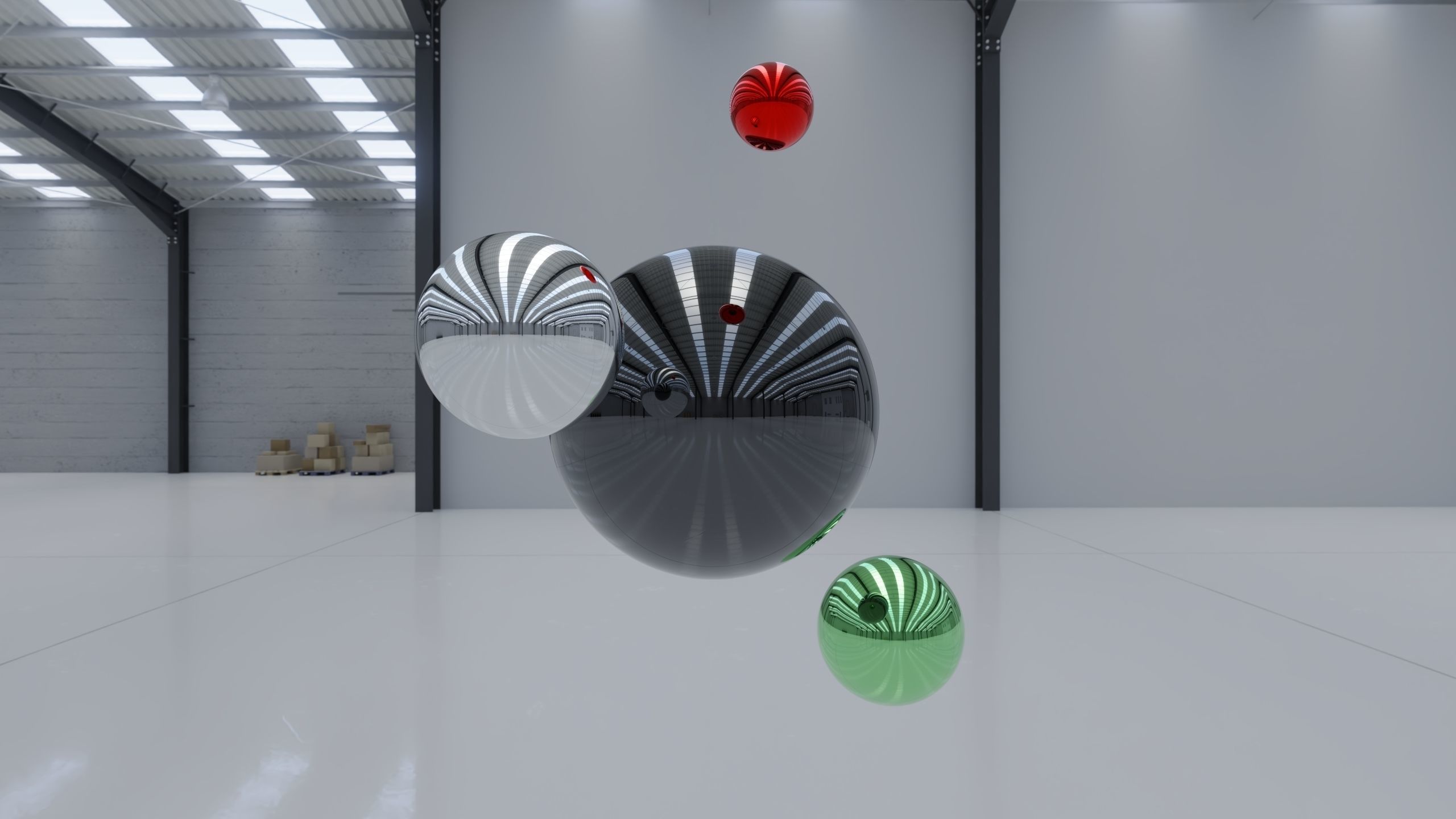 HDRI - Industrial Warehouse Interior 10 - 8192x4096 Texture_3