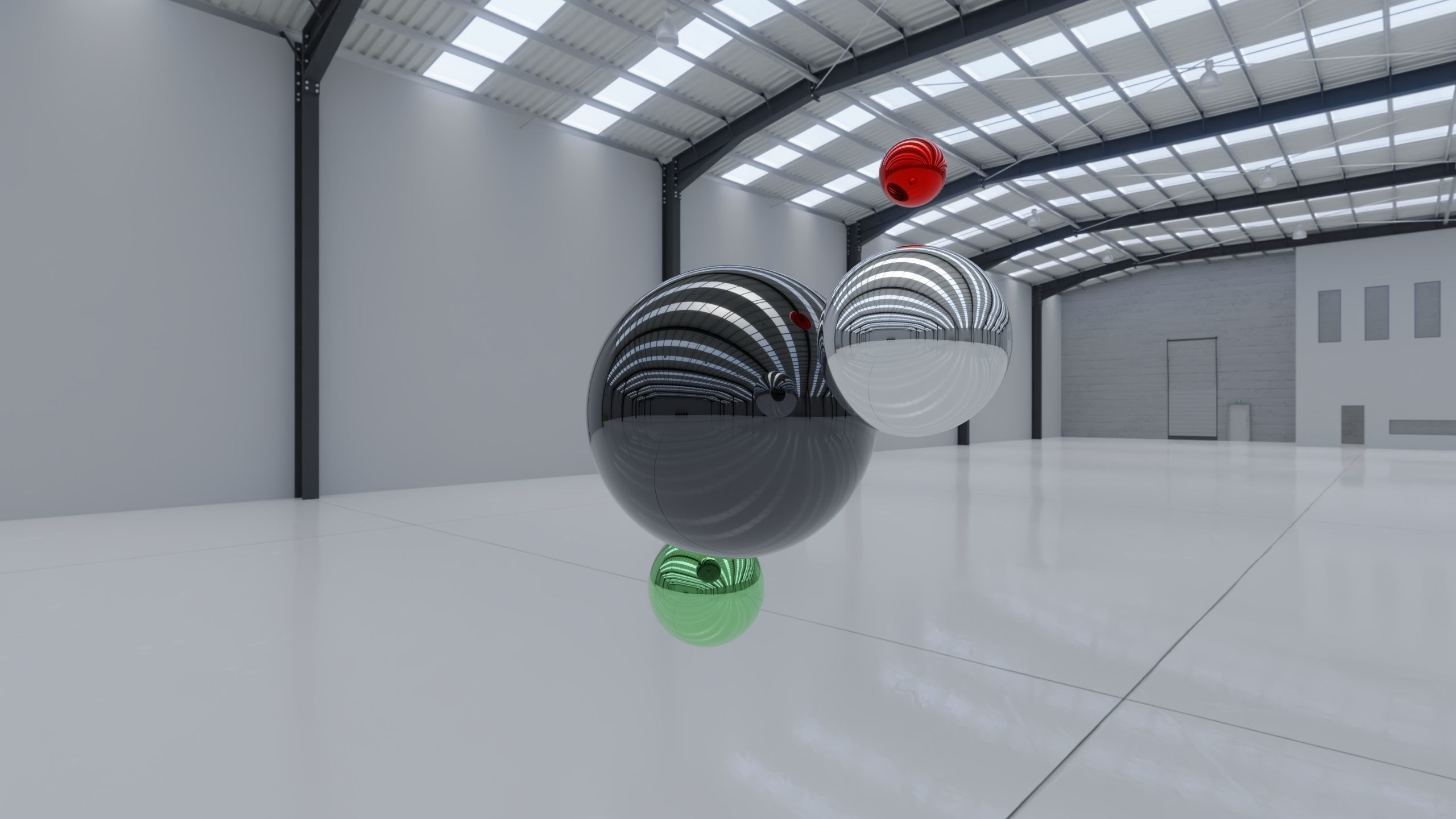 HDRI - Industrial Warehouse Interior 10 - 8192x4096 Texture_2