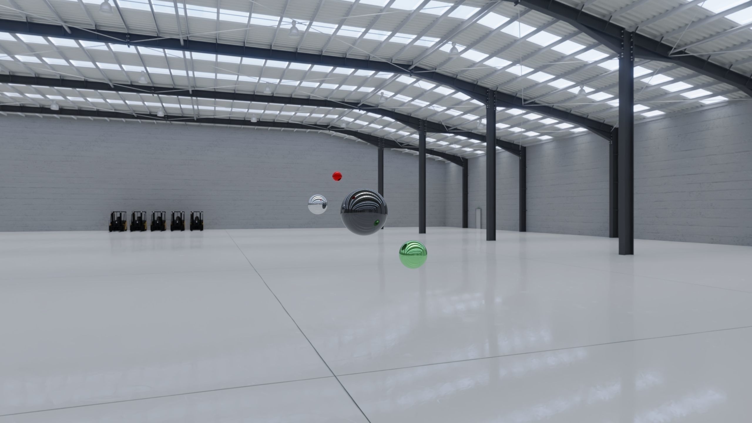 HDRI - Industrial Warehouse Interior 10 - 8192x4096 Texture_10