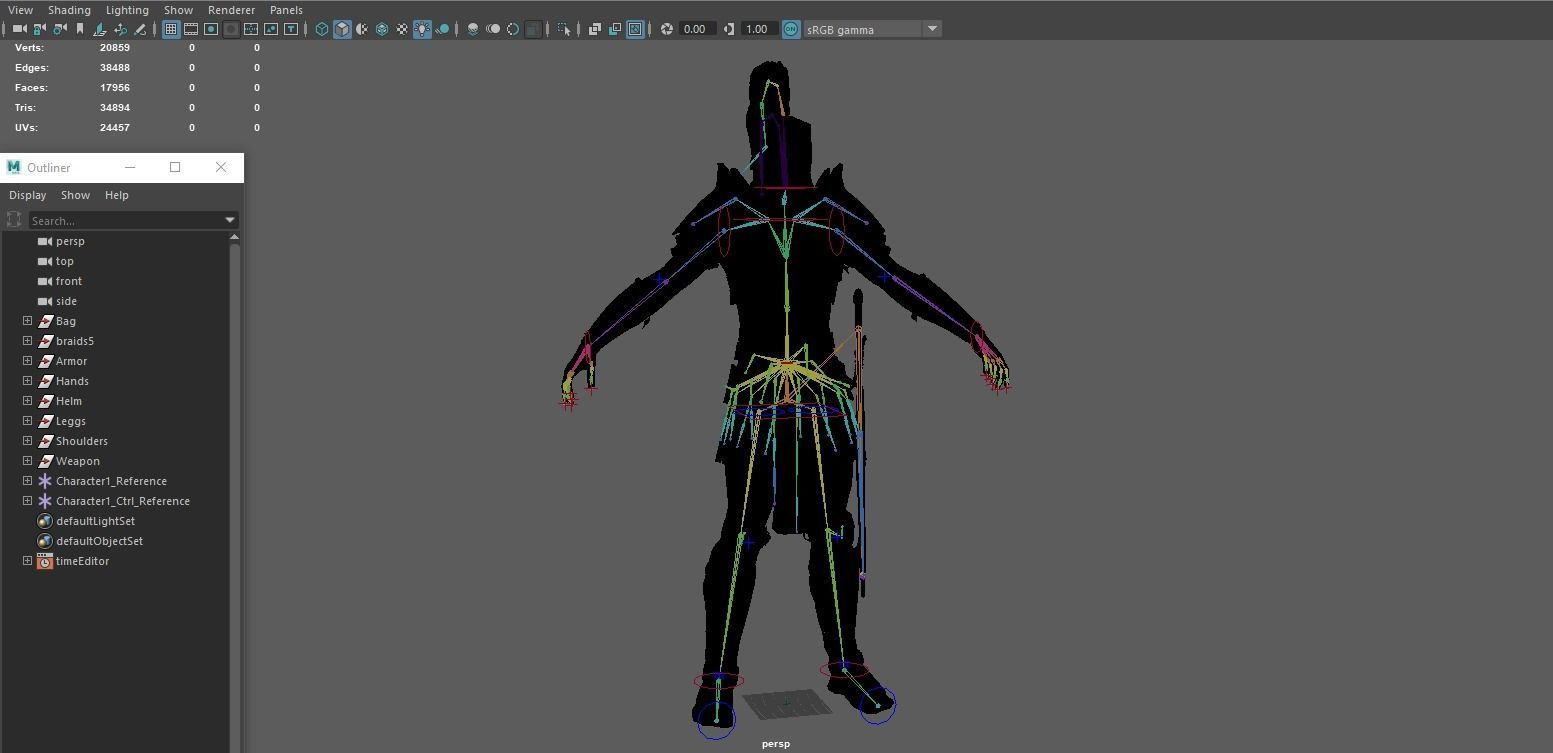 Crusader remastered  Low-poly 3D model_20