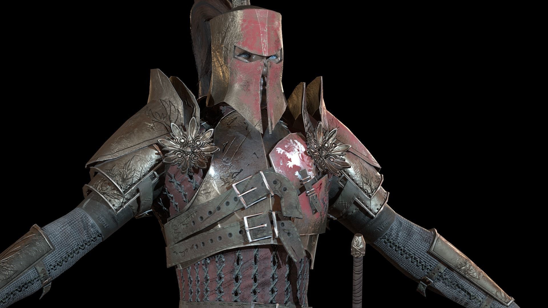 Crusader remastered  Low-poly 3D model_13