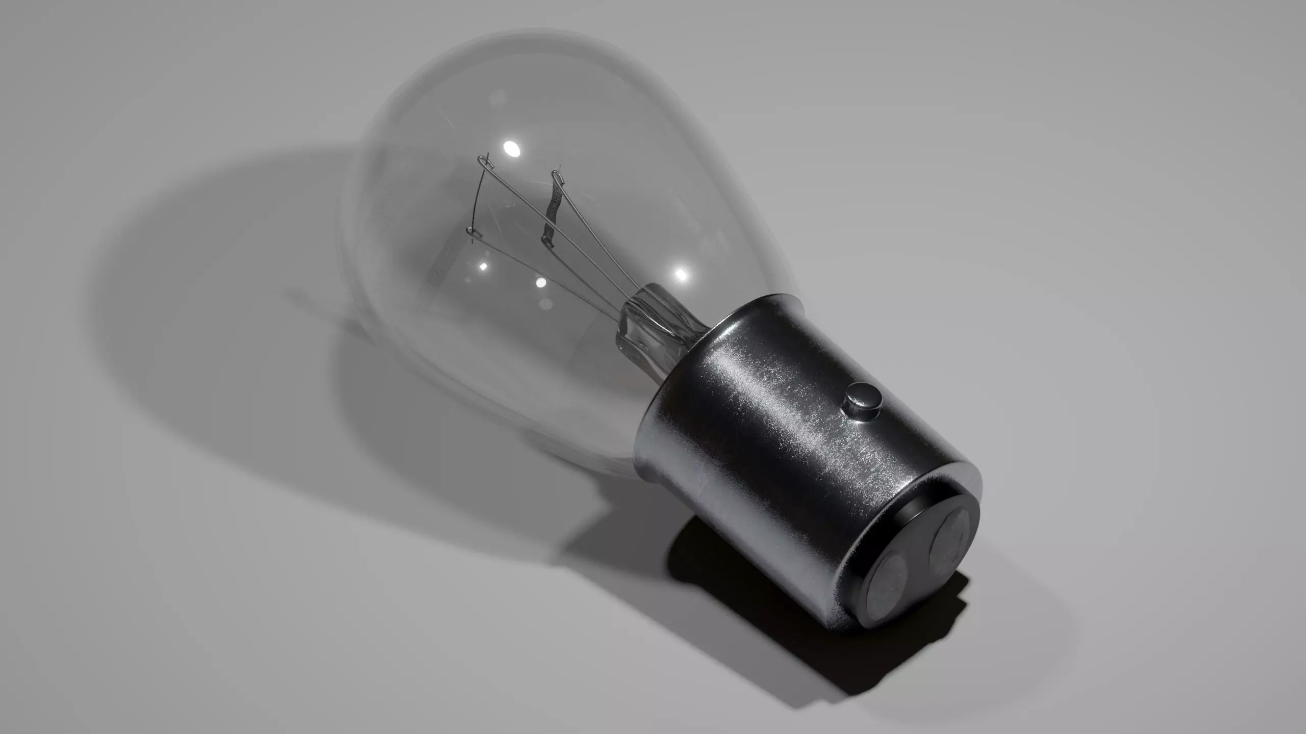 Car Rear Bulb Light Lamp PBR 3D model_0