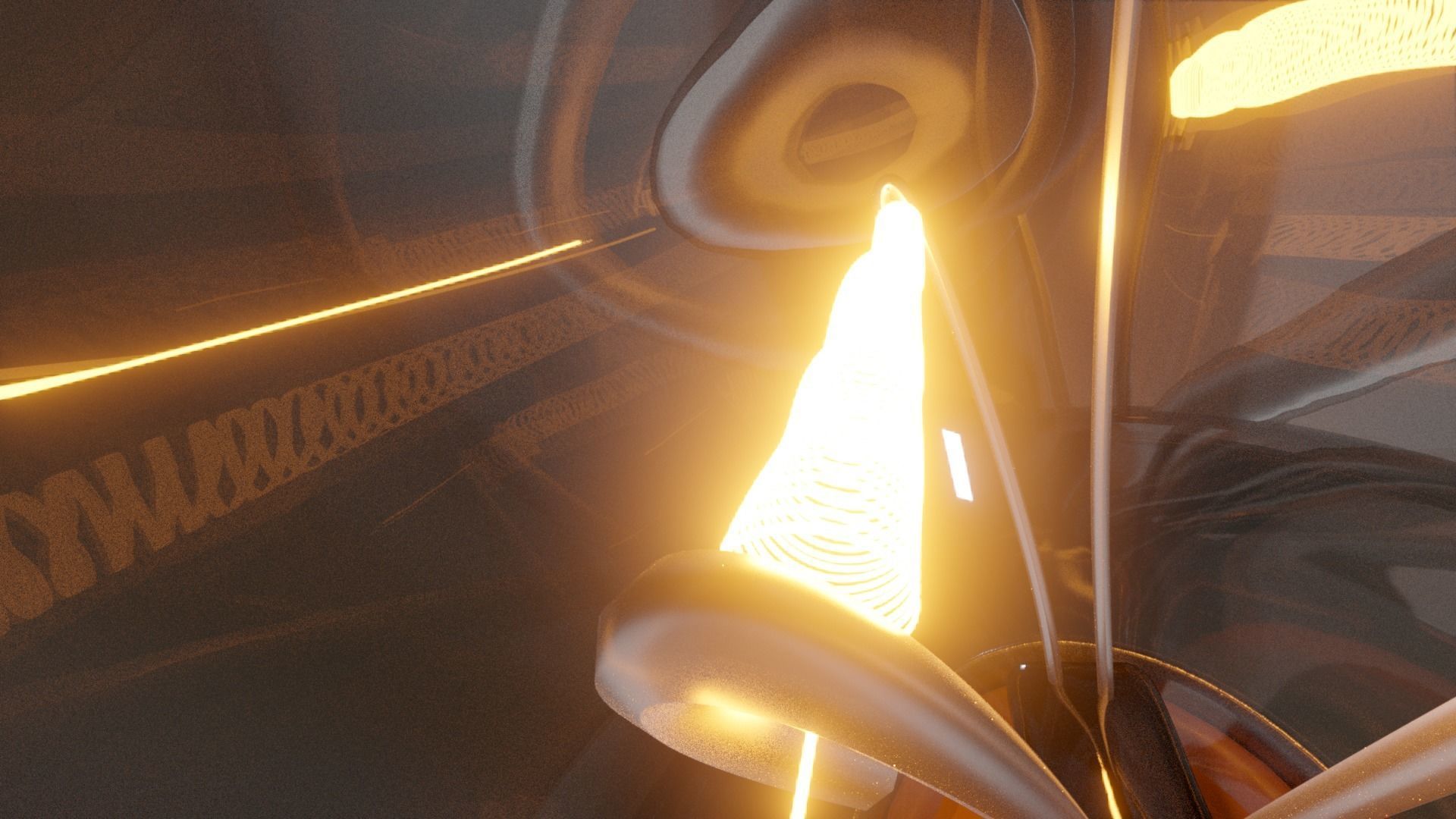 Car Rear Bulb Light Lamp PBR 3D model_3