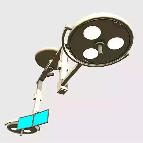 Overhead Lights Low-poly 3D model