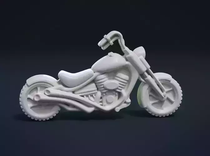 Motorcycle Motorbike Relief 3D print model