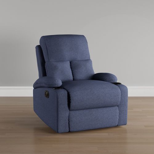 Blue reclining armchair Low-poly 3D model