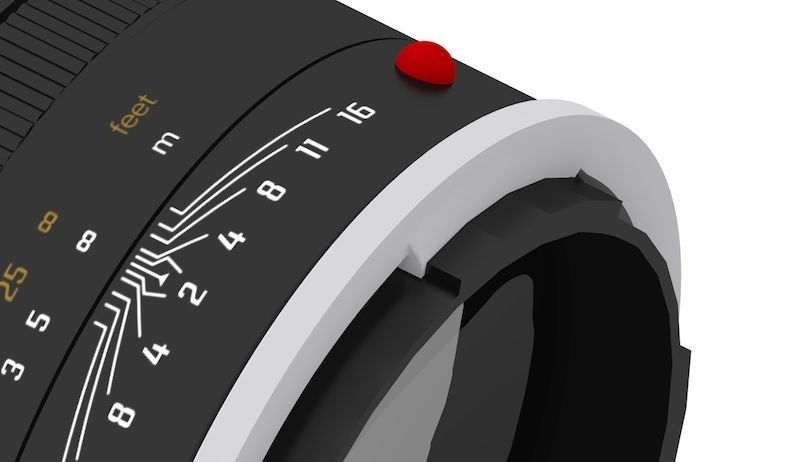 Leica M 240 with Summilux 50 mm lens 3D print model_4