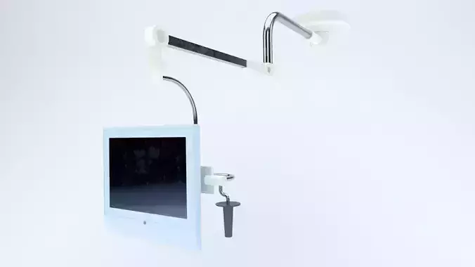 Flat Panel Boom Low-poly 3D model