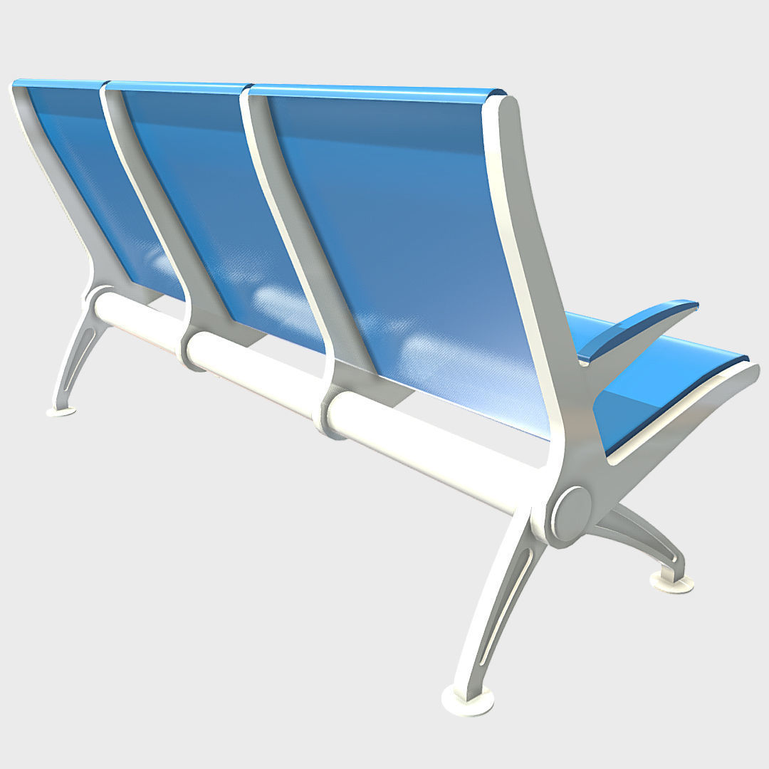 Flyaway Chairs Low-poly 3D model_2