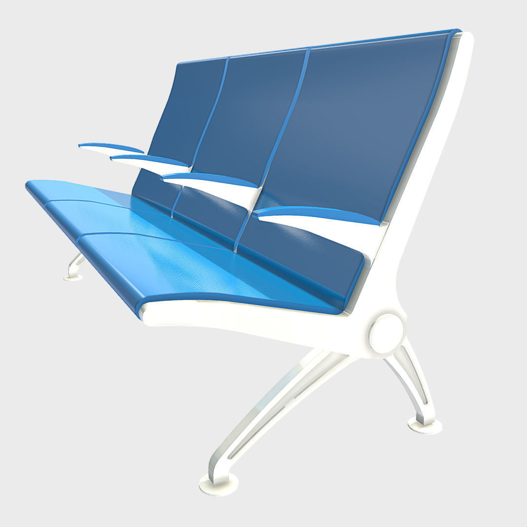 Flyaway Chairs Low-poly 3D model_1