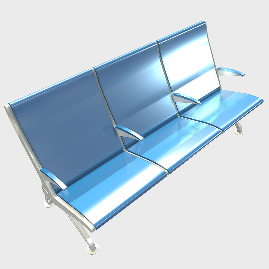 Flyaway Chairs Low-poly 3D model_3