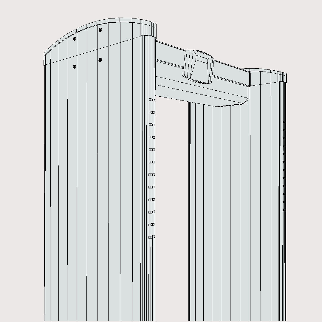 Metal Detector Low-poly 3D model_9