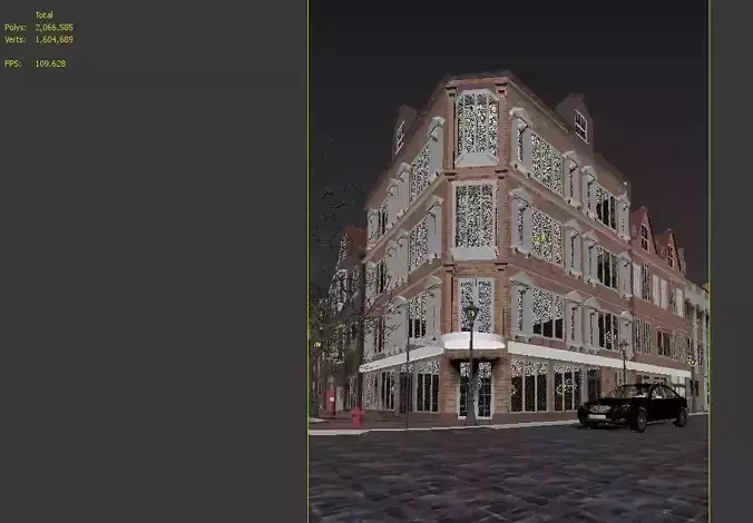 old europe streets 3D model