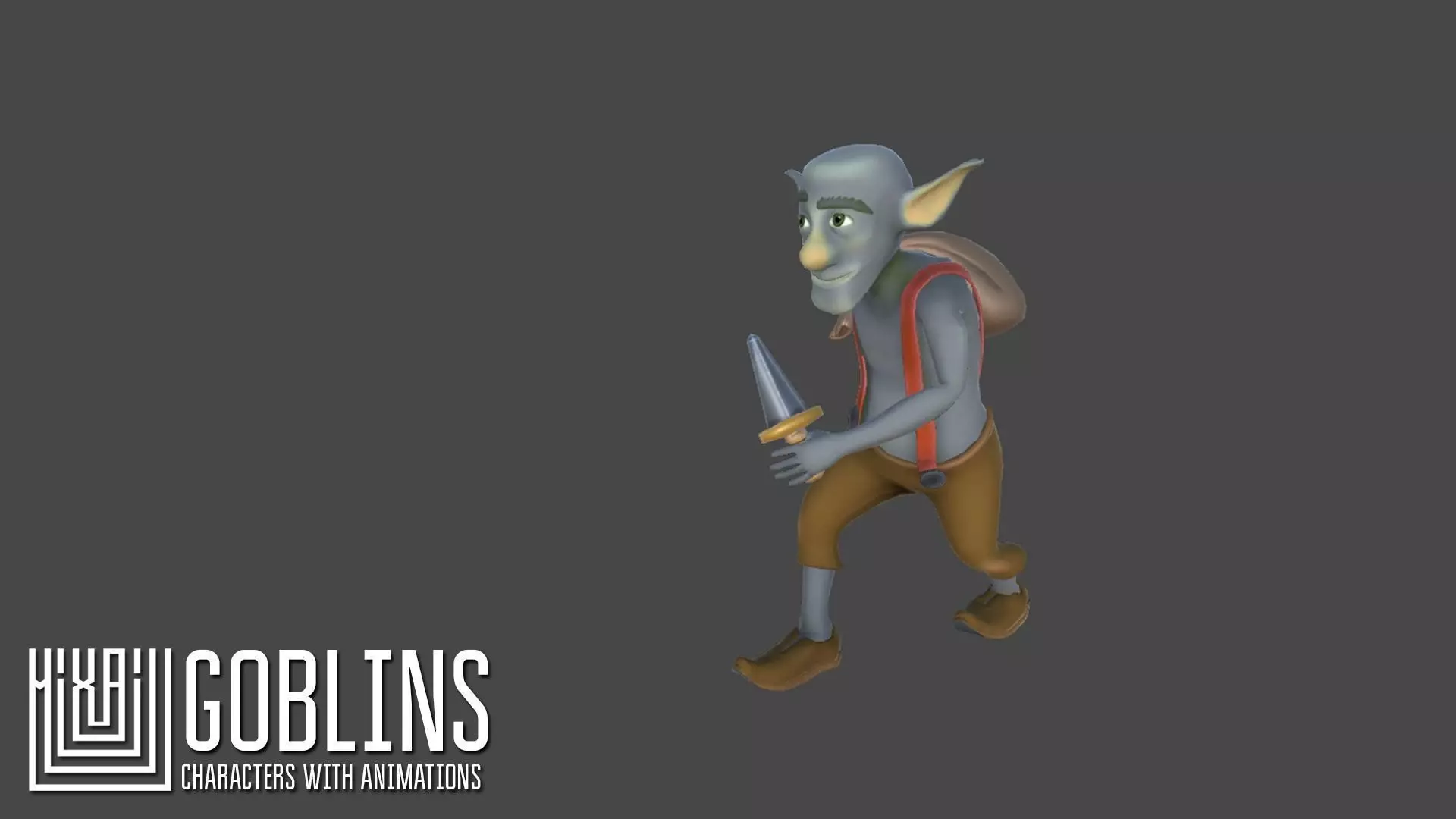 Goblins -characters with animations Low-poly 3D model_0