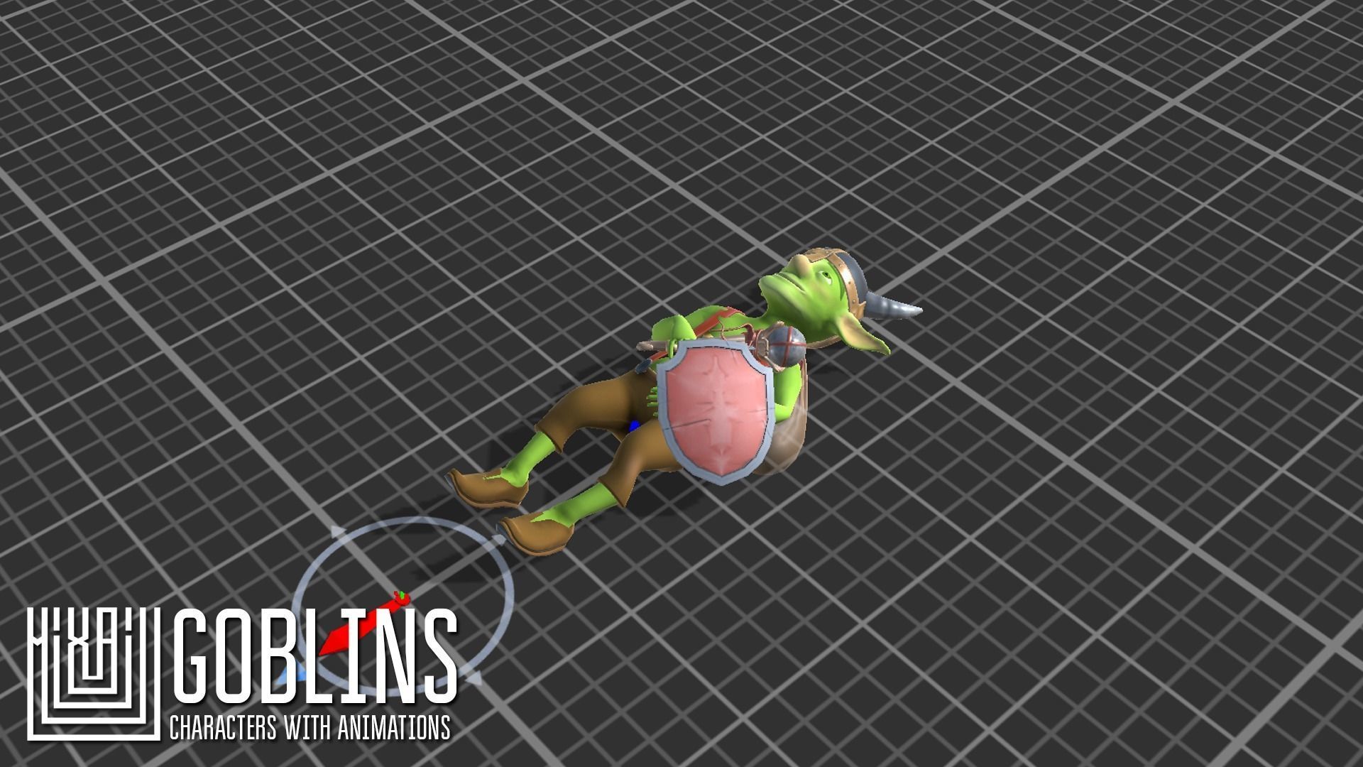 Goblins -characters with animations Low-poly 3D model_6