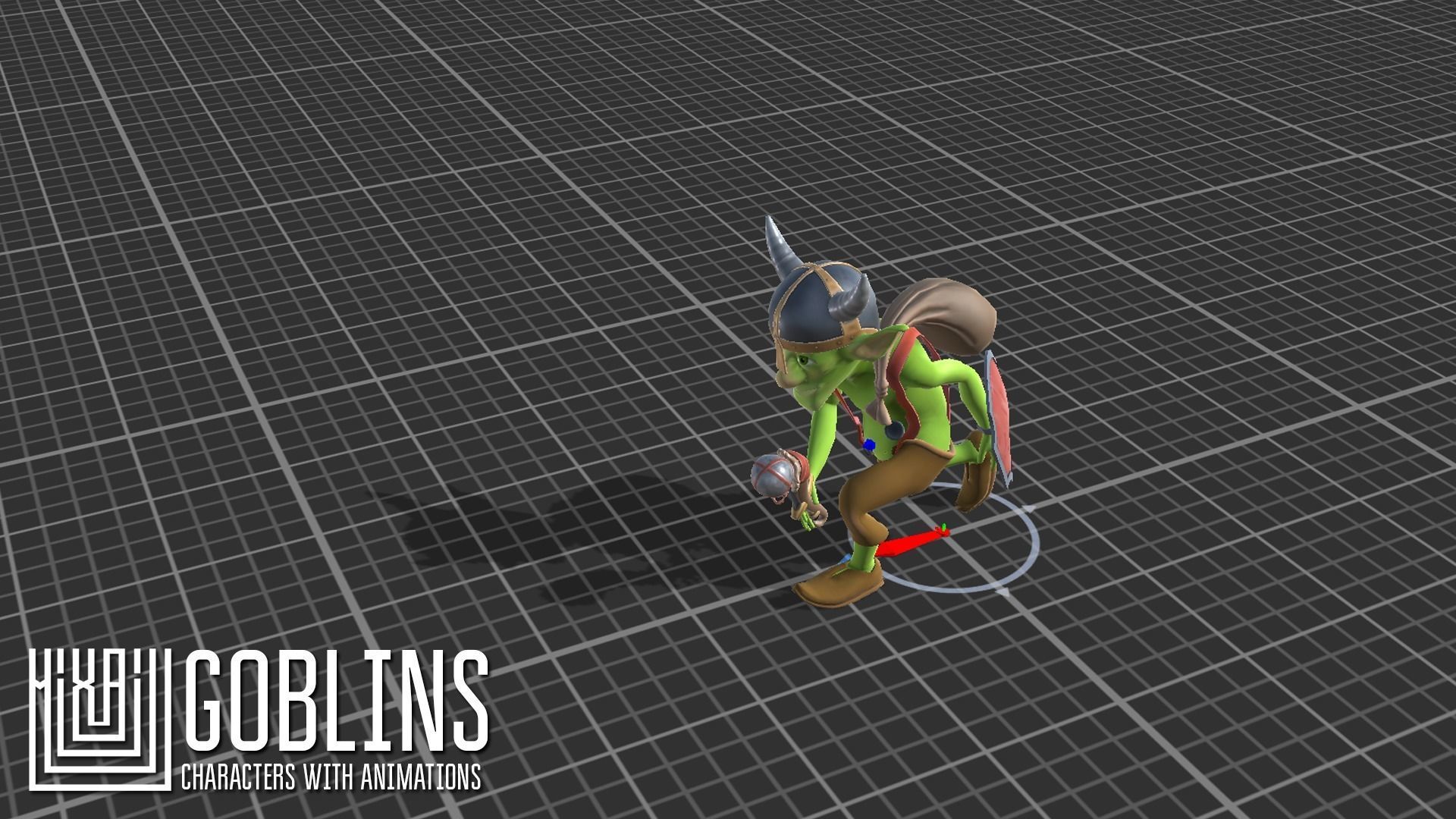 Goblins -characters with animations Low-poly 3D model_4