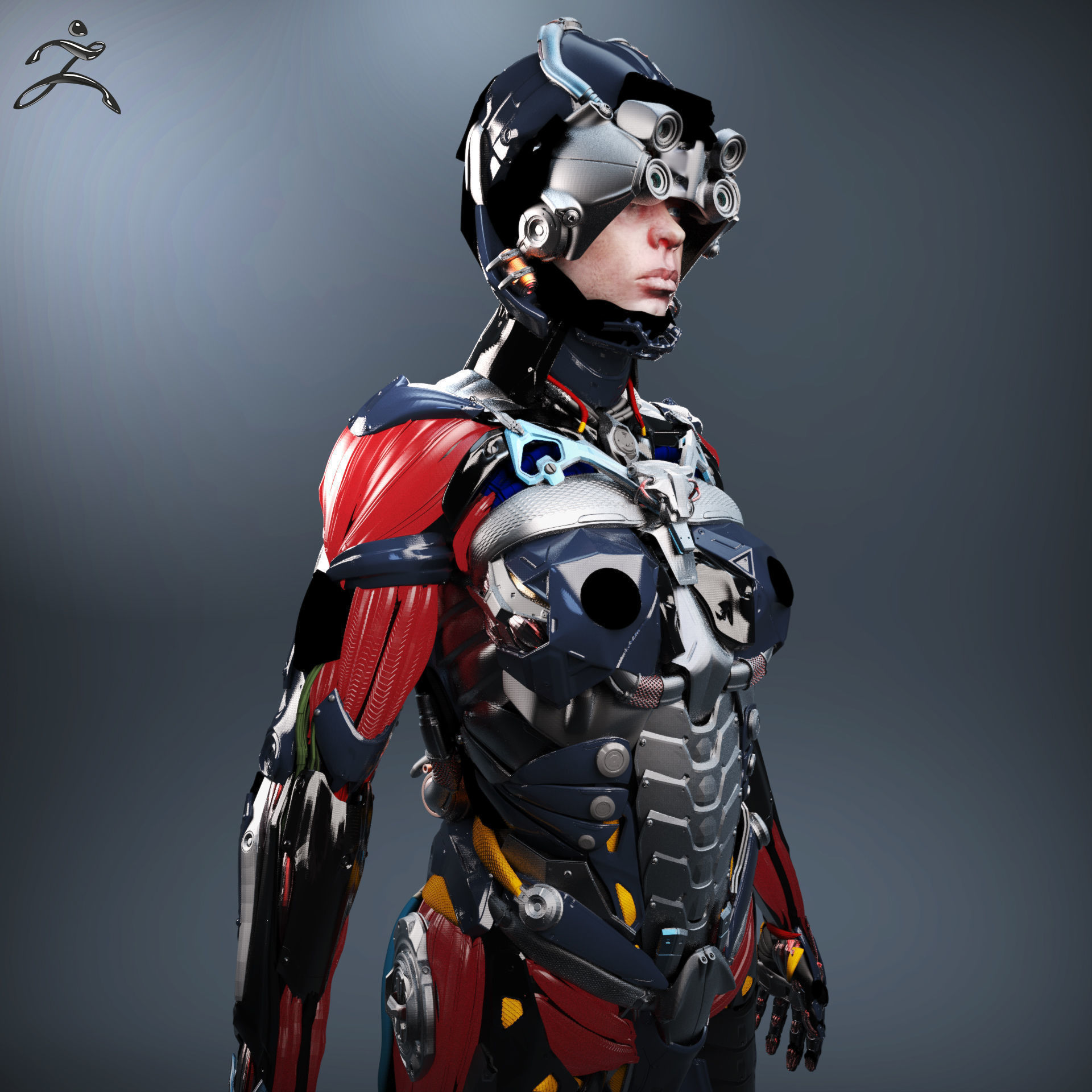 Sci-Fi Characters Part 3 3D Model Collection_1