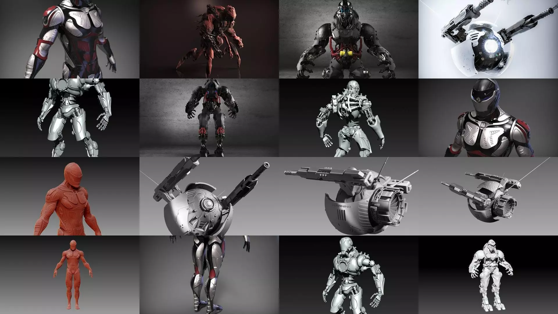 Sci-Fi Characters Part 4 3D Model Collection_0