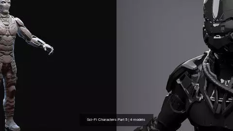 Sci-Fi Characters Part 5 3D Model Collection_1
