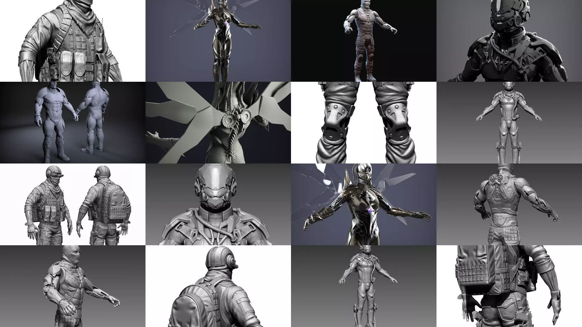 Sci-Fi Characters Part 5 3D Model Collection_0
