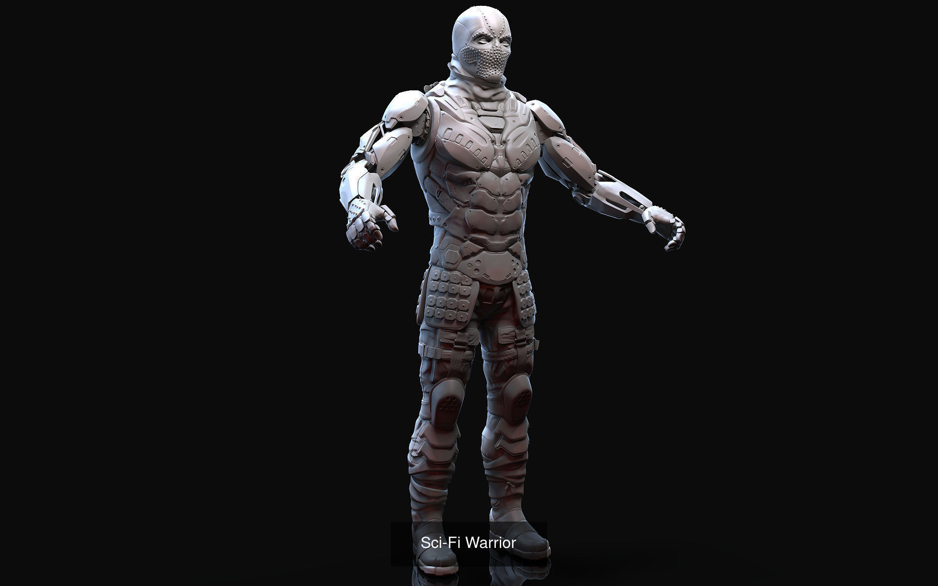 Sci-Fi Characters Part 5 3D Model Collection_4