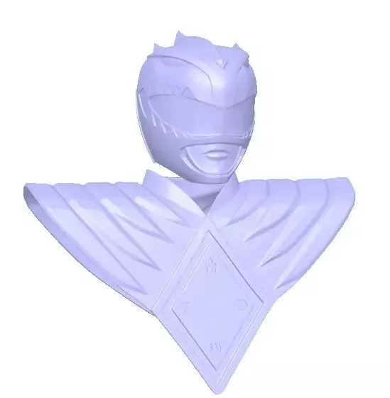 Green Ranger Helmet and Shield 3D print model_0