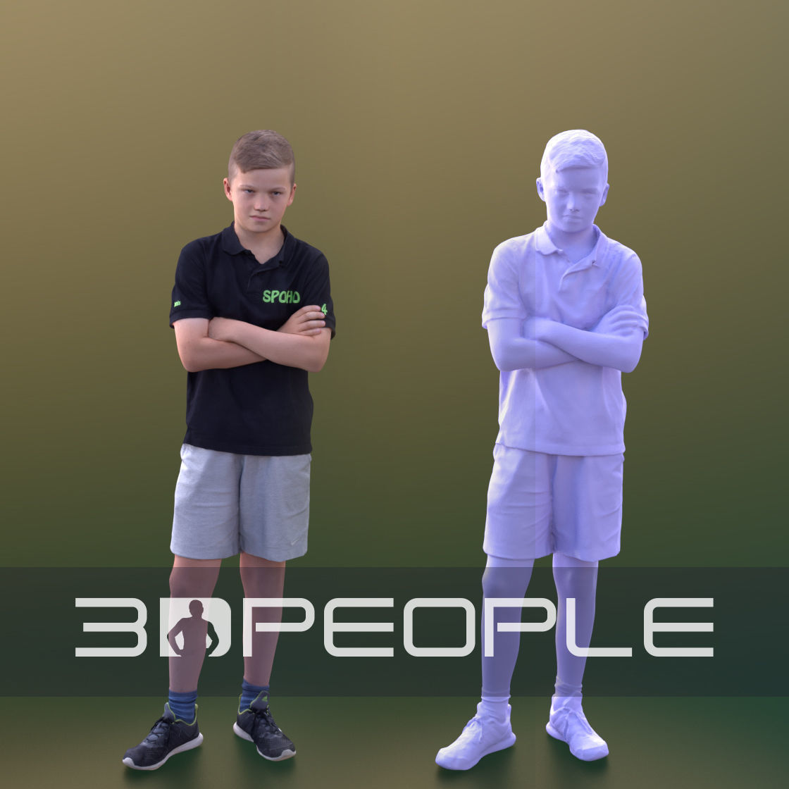 Jack 10198 - Annoyed Teenie Low-poly 3D model_2