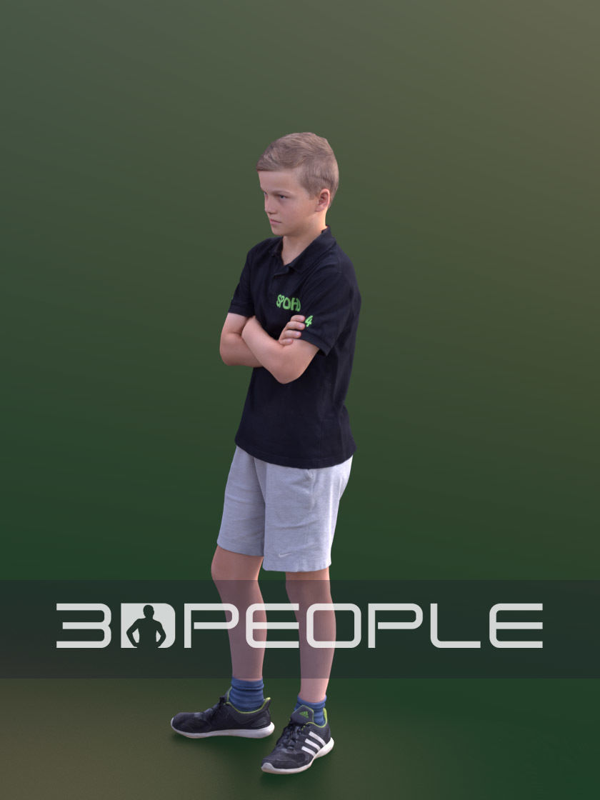 Jack 10198 - Annoyed Teenie Low-poly 3D model_4