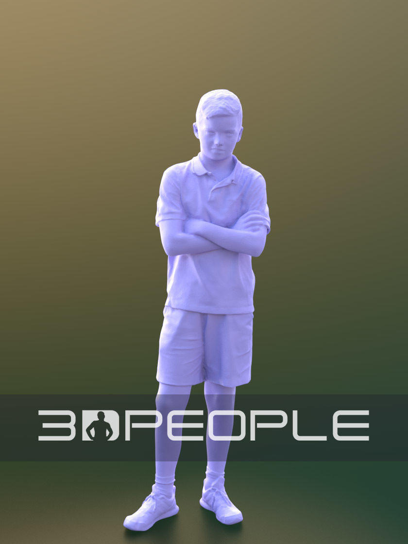 Jack 10198 - Annoyed Teenie Low-poly 3D model_5