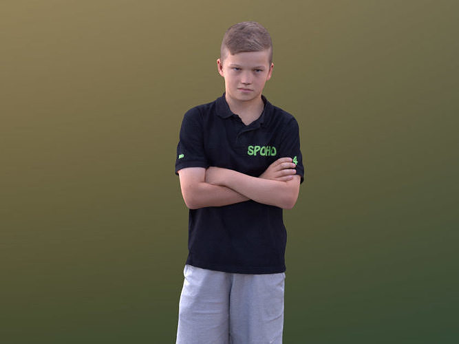 Jack 10198 - Annoyed Teenie Low-poly 3D model