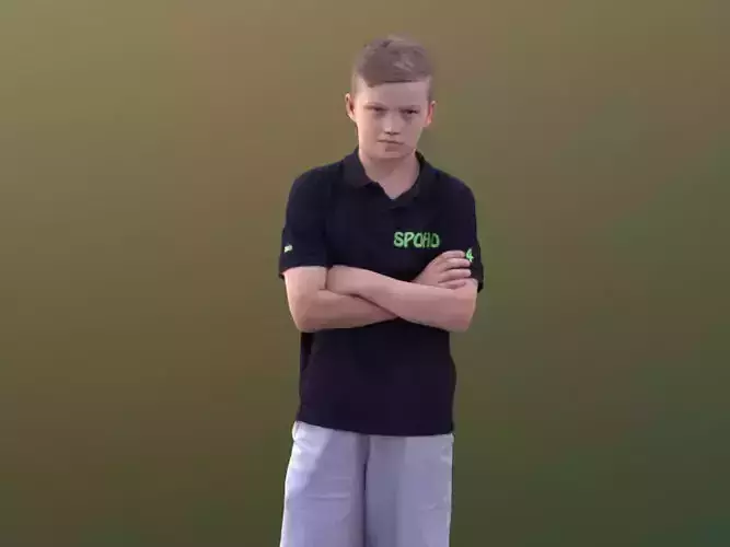 Jack 10198 - Annoyed Teenie Low-poly 3D model Jack 10198 - Annoyed Teenie Low-poly 3D model