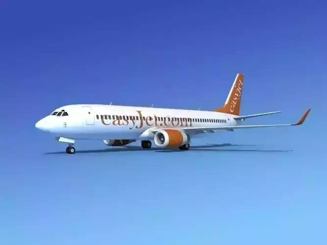Boeing 737-800 EasyJet 3D model