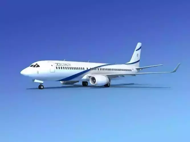 Boeing 737-800 El Al 3D model