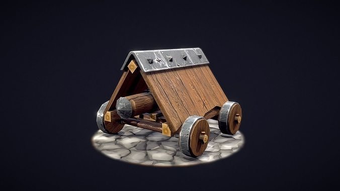 Battering ram Free low-poly 3D model