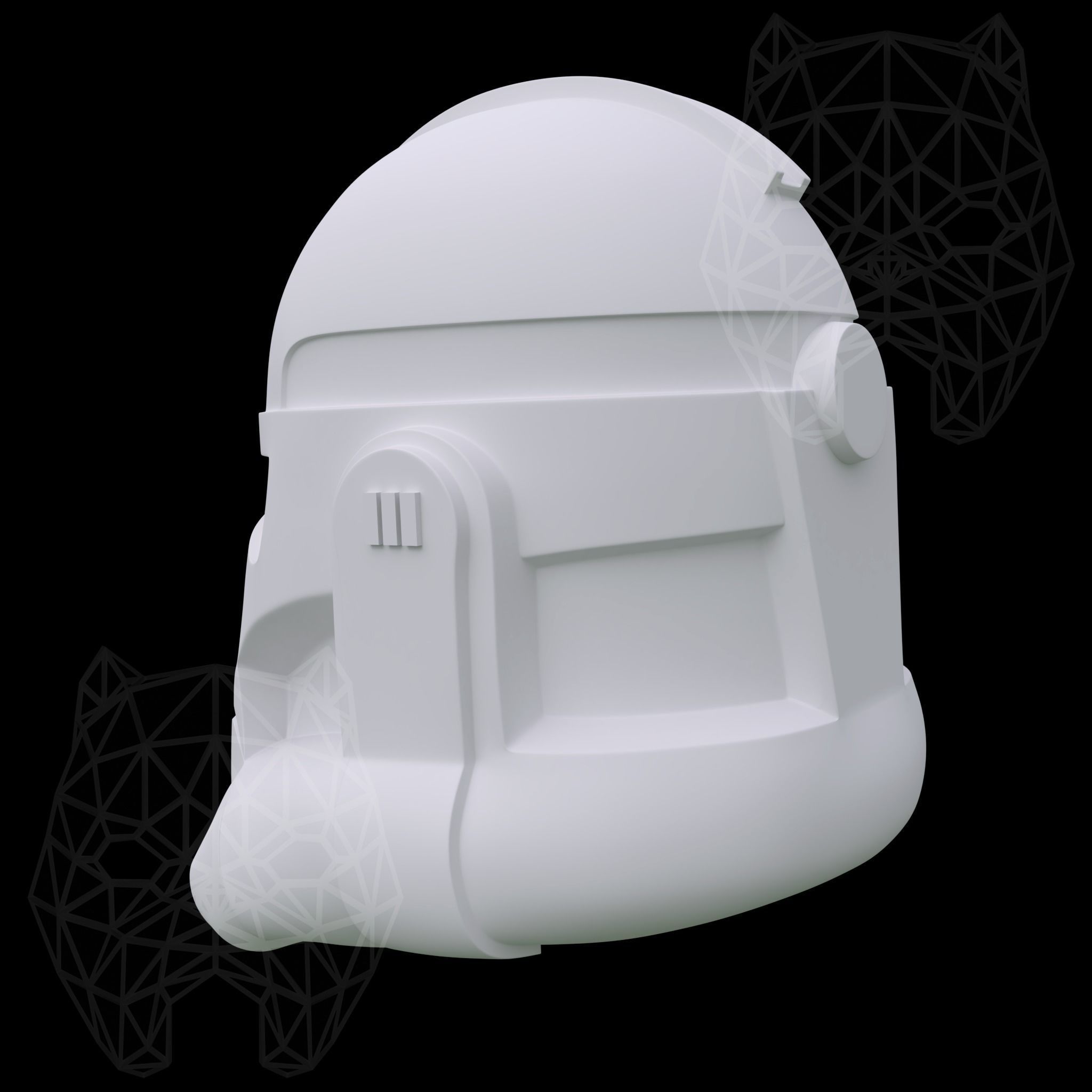 Clonetrooper Phase 2 Helmet 3D print model_1