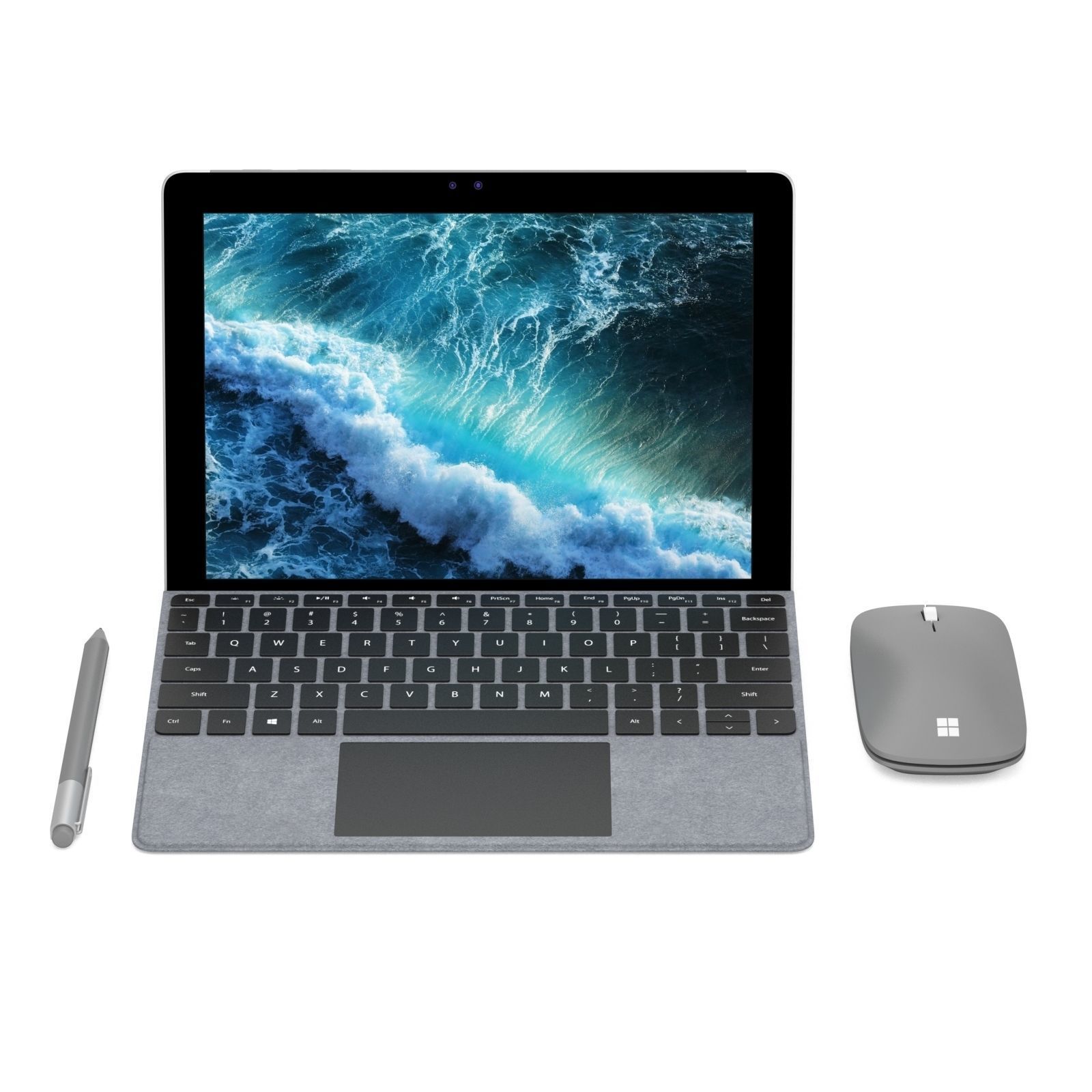 Microsoft Surface Go and Type Covers and Mobile Mouse andPen  3D model_6