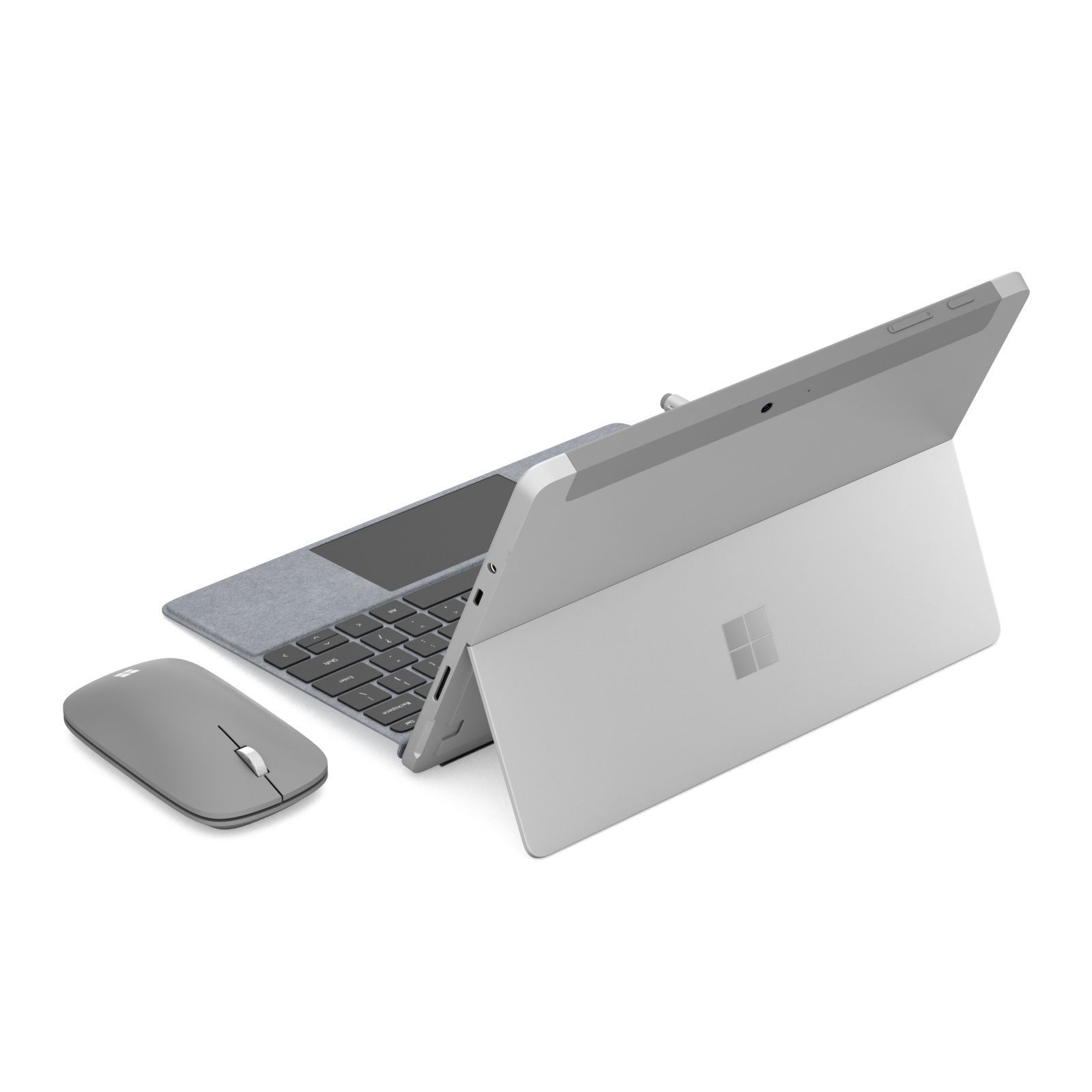 Microsoft Surface Go and Type Covers and Mobile Mouse andPen  3D model_1