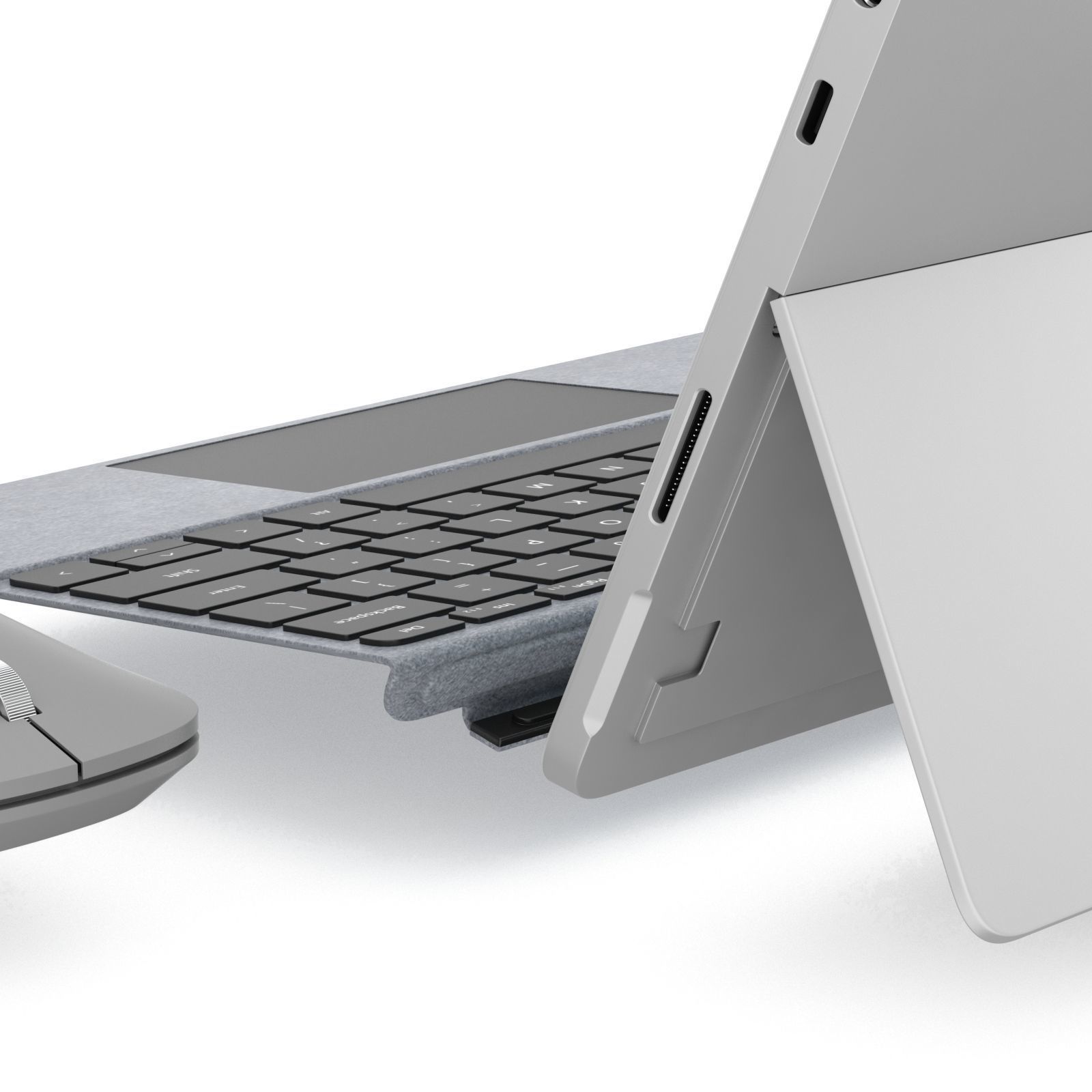 Microsoft Surface Go and Type Covers and Mobile Mouse andPen  3D model_7