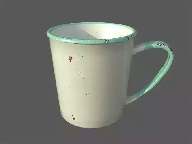 Rusty mug 3D model