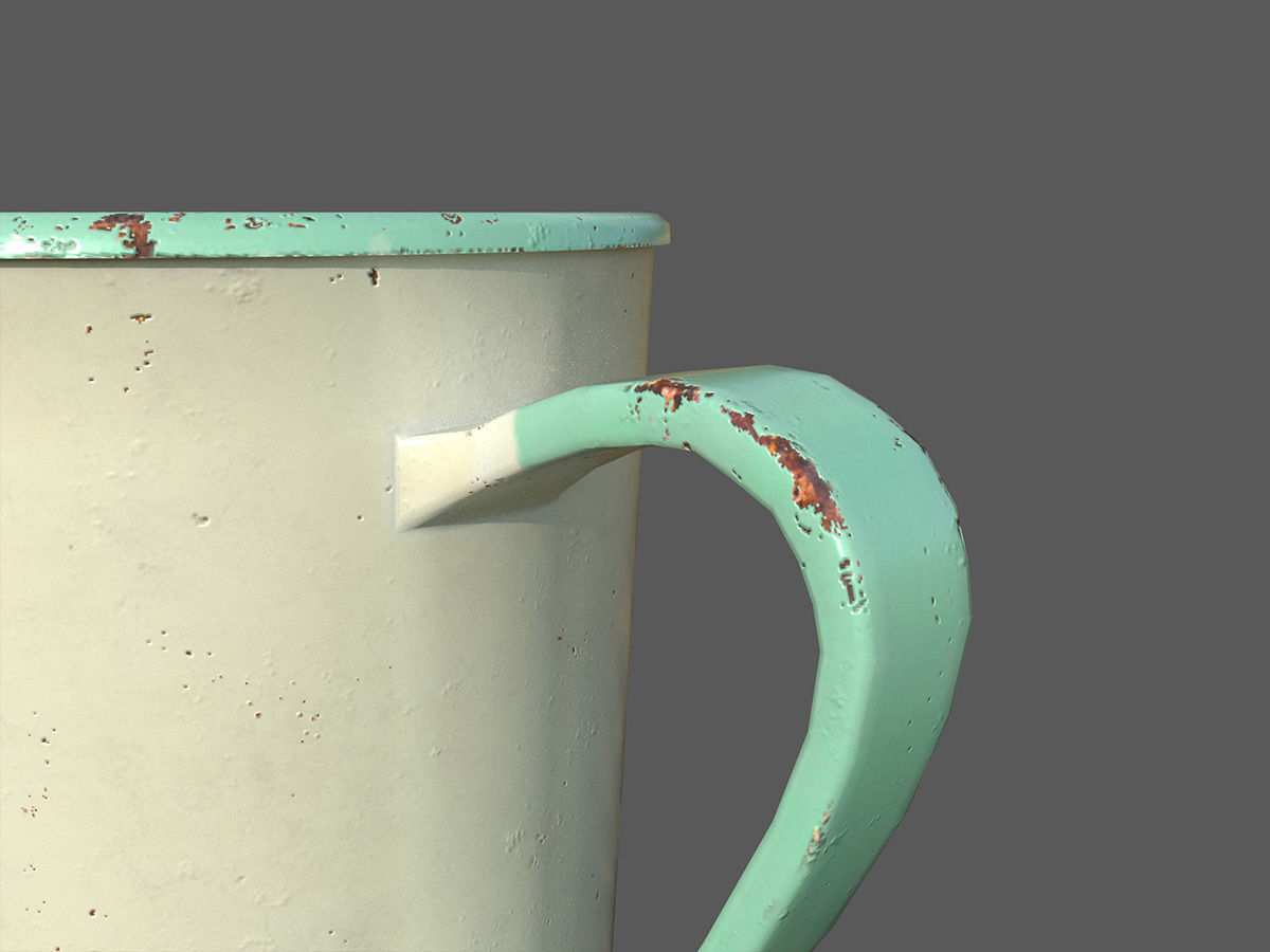 Rusty mug 3D model_5