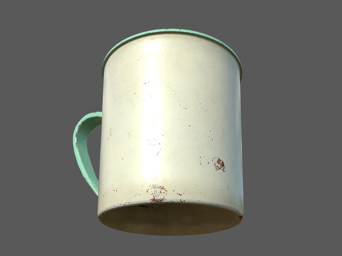 Rusty mug 3D model_3