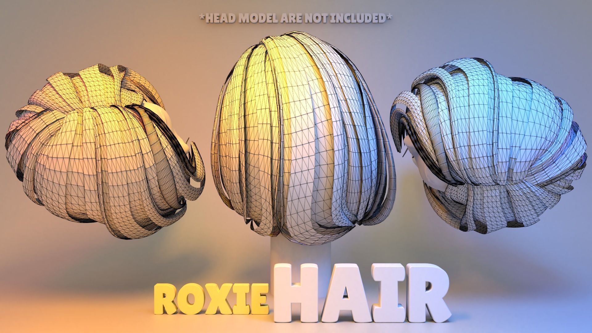 Roxie Hair 3D model_3