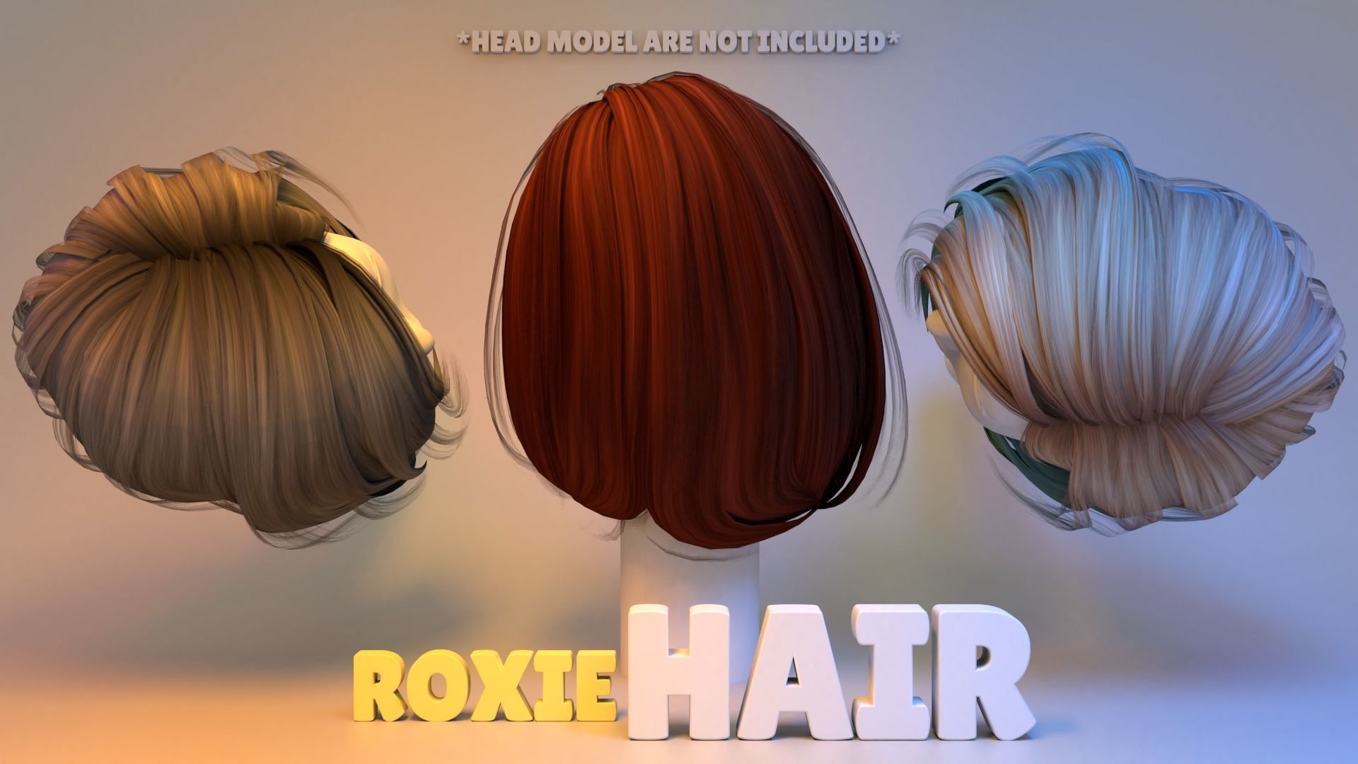 Roxie Hair 3D model_2