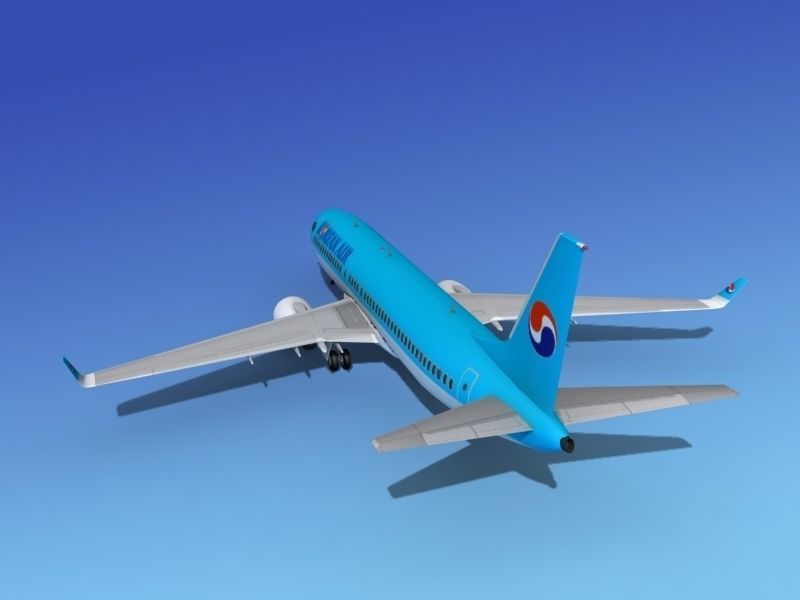 Boeing 737-800 Korean Air 3D model_8