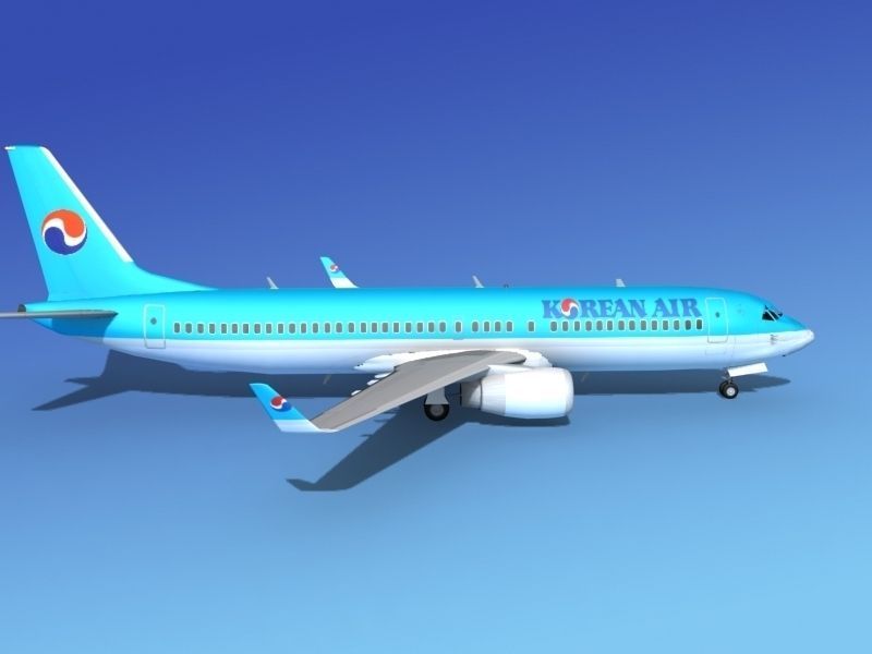 Boeing 737-800 Korean Air 3D model_5