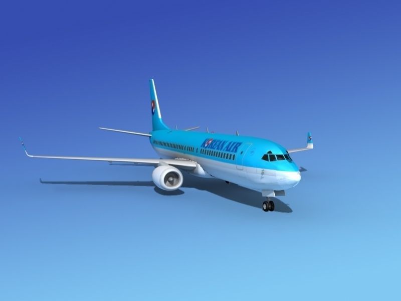 Boeing 737-800 Korean Air 3D model_3