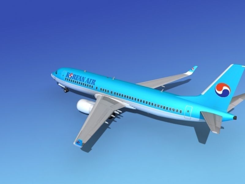 Boeing 737-800 Korean Air 3D model_9